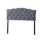 Baxton Studio Rita Full Size Grey Upholstered Button-tufted Headboard 118-6419 - alternate 1
